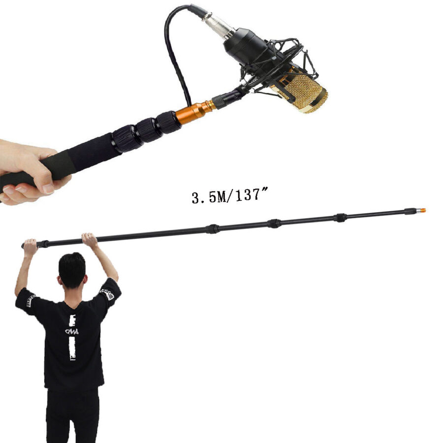 Professional Boom Mic Pole for Video Recording - Image 2