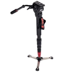 JIEYANG JY 0506 Aluminum Alloy Professional Monopod Video tripod for camera with Fluid Hydraulic Damping Head Carry Bag
