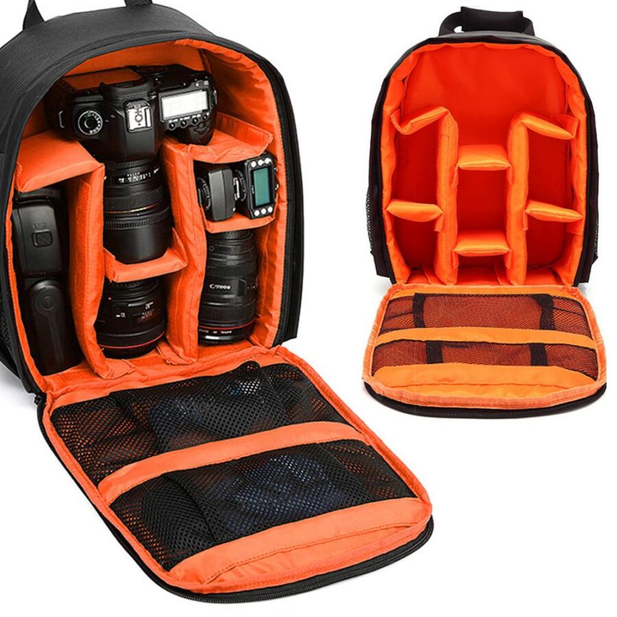 Camera Backpack Bag with Free Rain Cover and Laptop Sleeve for Photography - Image 2