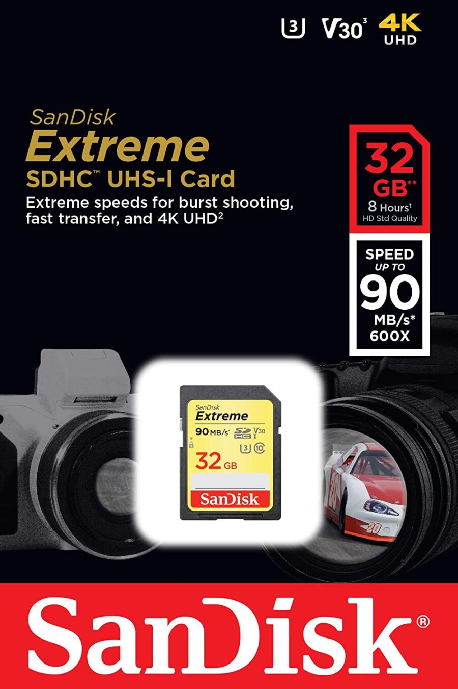 SanDisk 32GB Extreme SDHC UHS-I Memory SD Card - 90MB/s - Image 2