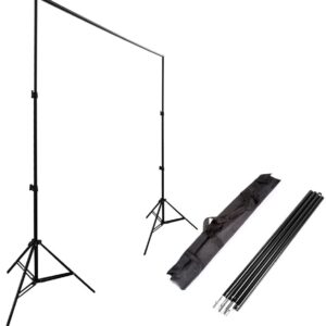 Adjustable Photography Background Backdrop Holder Stand Support System 2.8x3m Heavy Duty Background Backdrop Holder Crossbar Kit With Carrying Case
