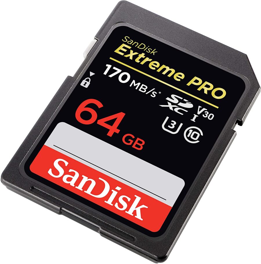 SanDisk 64GB Extreme PRO SDXC UHS I Card C10 U3 V30 4K UHD SD Card