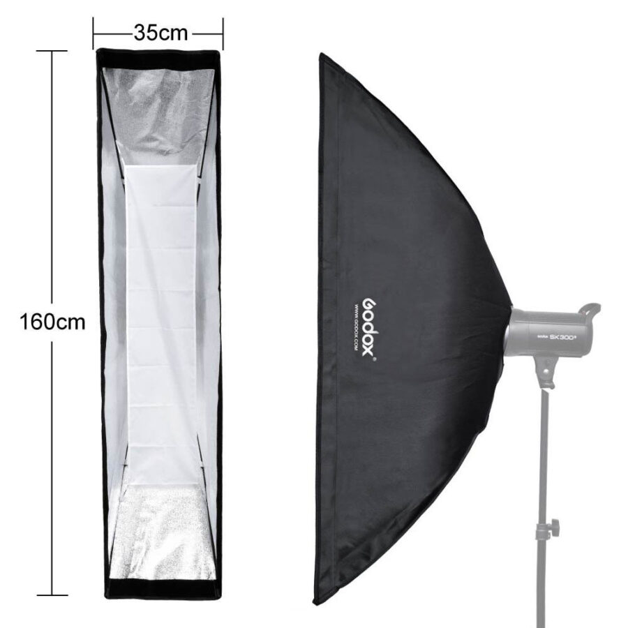 Godox Strip Box 35x160cm Softbox Honeycomb Grid Strip Soft Box Bowens Mount - Image 4