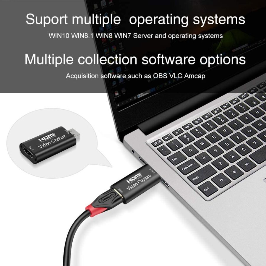 Video Capture Cards HDMI to USB 1080p USB2.0 Record via DSLR Camcorder Action Cam for High Definition Acquisition, Live Broadcasting - Image 3