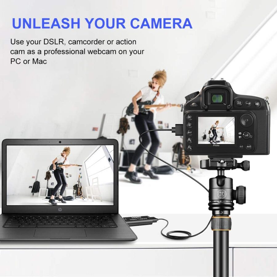 Video Capture Cards HDMI to USB 1080p USB2.0 Record via DSLR Camcorder Action Cam for High Definition Acquisition, Live Broadcasting - Image 4