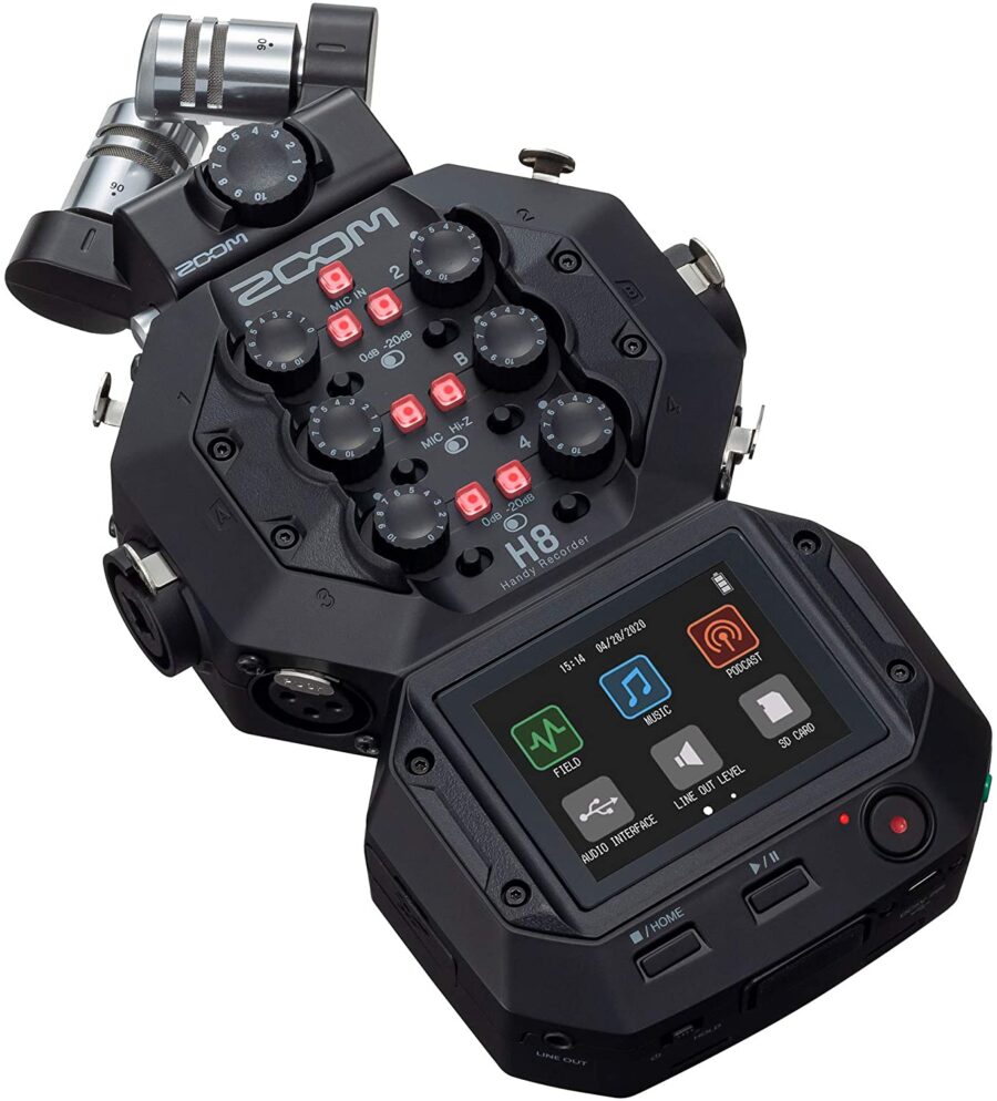 Zoom H8 12Track Portable Sound Audio Recorder Stereo Microphones - Image 8