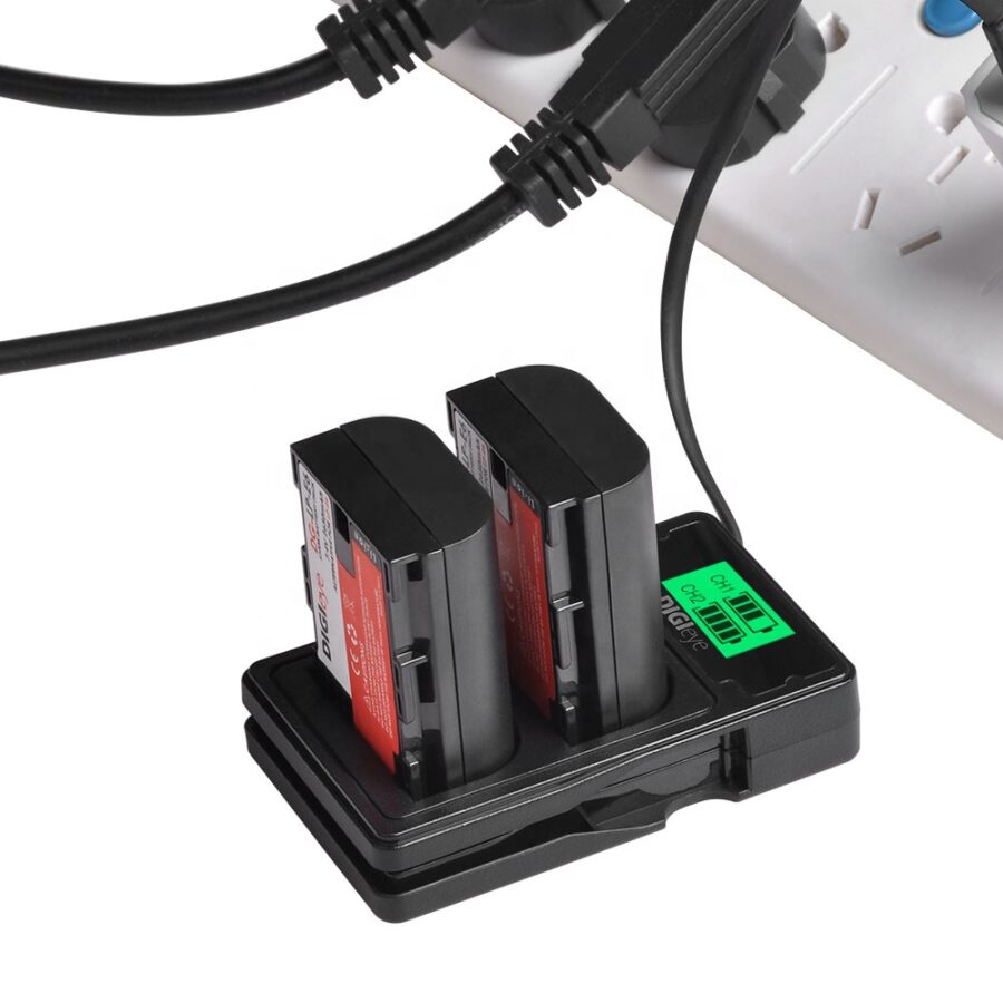 Canon LP – E6N Battery Charger Dual USB Charger with type C For Canon EOS 5DS R 5D Mark II 5D Mark III 6D 7D 80D - Image 2