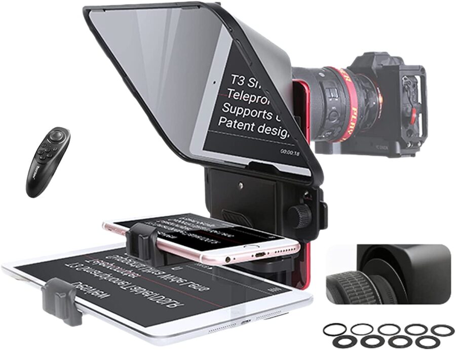 Desview T3 Portable Teleprompter for DSLR Camera Smartphone Video