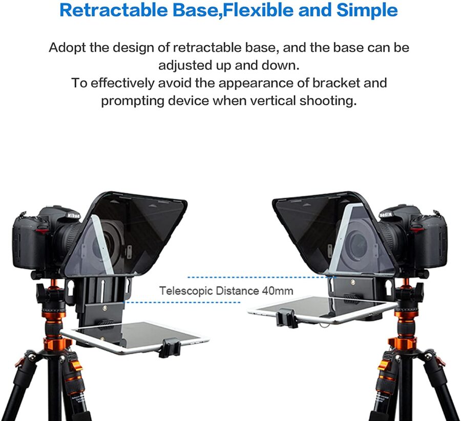 Desview T3 Portable Teleprompter for DSLR Camera Smartphone Video - Image 7