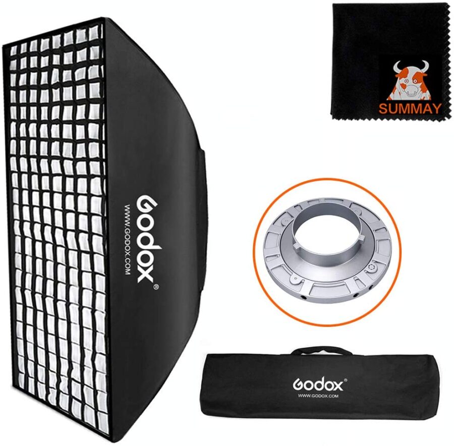 GODOX 80x120cm 31inchesx47inches Honeycomb Grid Softbox Bowens Mount