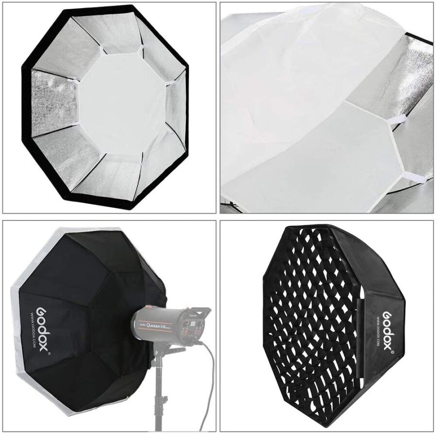 Godox 140cm Top Octagon Grid Softbox Bowens Mount - Image 4