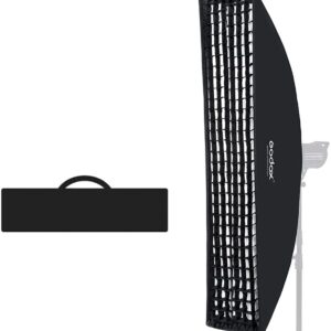 Godox 30x120cm Softbox Honeycomb Grid Strip Soft Box Bowens Mount for Photo Studio Flash
