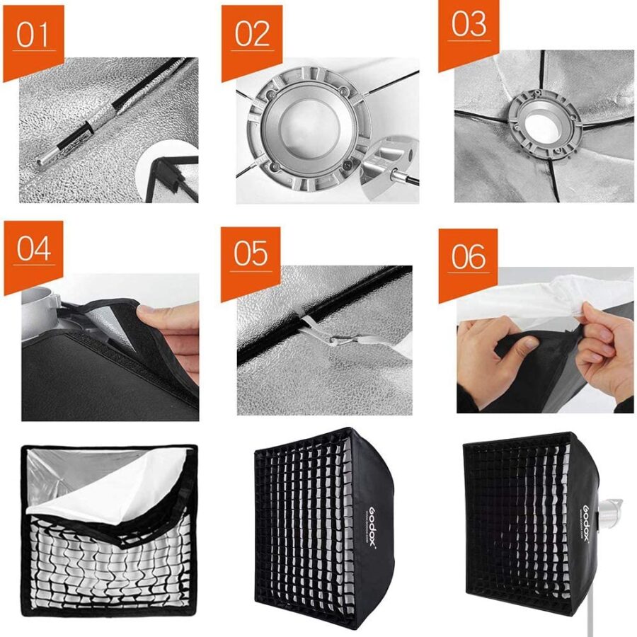 GODOX 60 x 60cm Softbox for Bowens Mount - Image 3