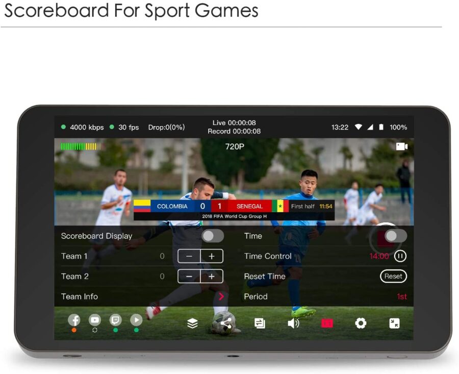 YoloLiv YoloBox Portable Multi-Cam Live Streamer/Video Switcher/Mixer Studio Encoder Recorder - Image 9