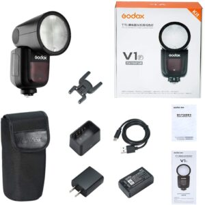 Godox V1-F Round Head Camera Flash Speedlite View Time