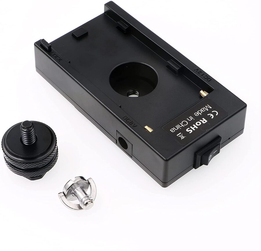 BMPCC4K Blackmagic Power Supply Mount Plate Adapter for Sony NP F970 Battery - Image 6