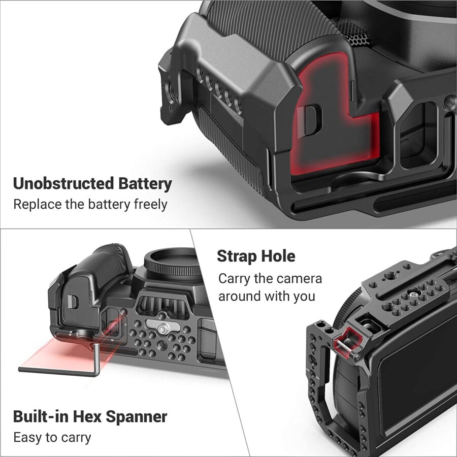 SMALLRIG Camera Cage, Cage BMPCC 4K, 6K for Blackmagic Pocket - Image 4