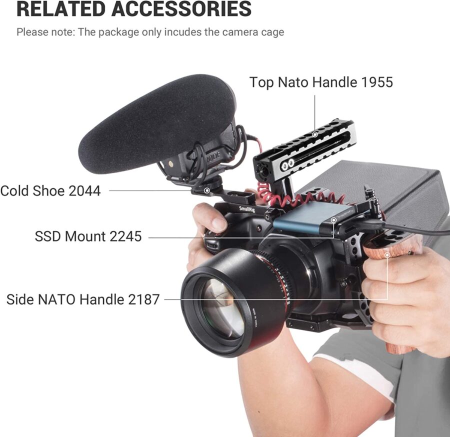 SMALLRIG Camera Cage, Cage BMPCC 4K, 6K for Blackmagic Pocket - Image 8