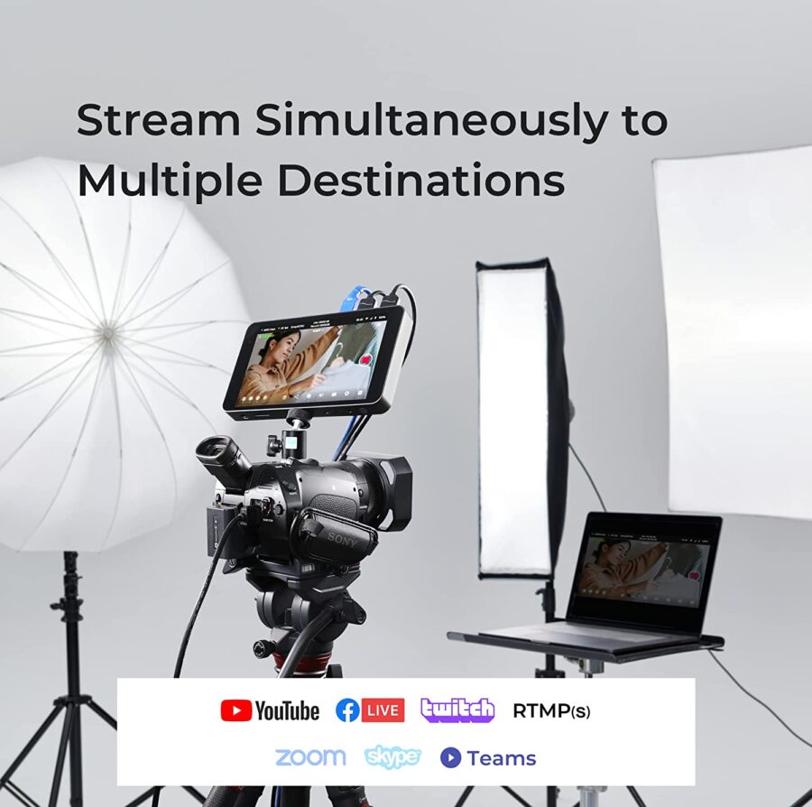 YoloBox Pro Multi Camera Portable Live Video Switcher/Streamer Encoder Recorder Audio Mixer and Monitor - Image 4