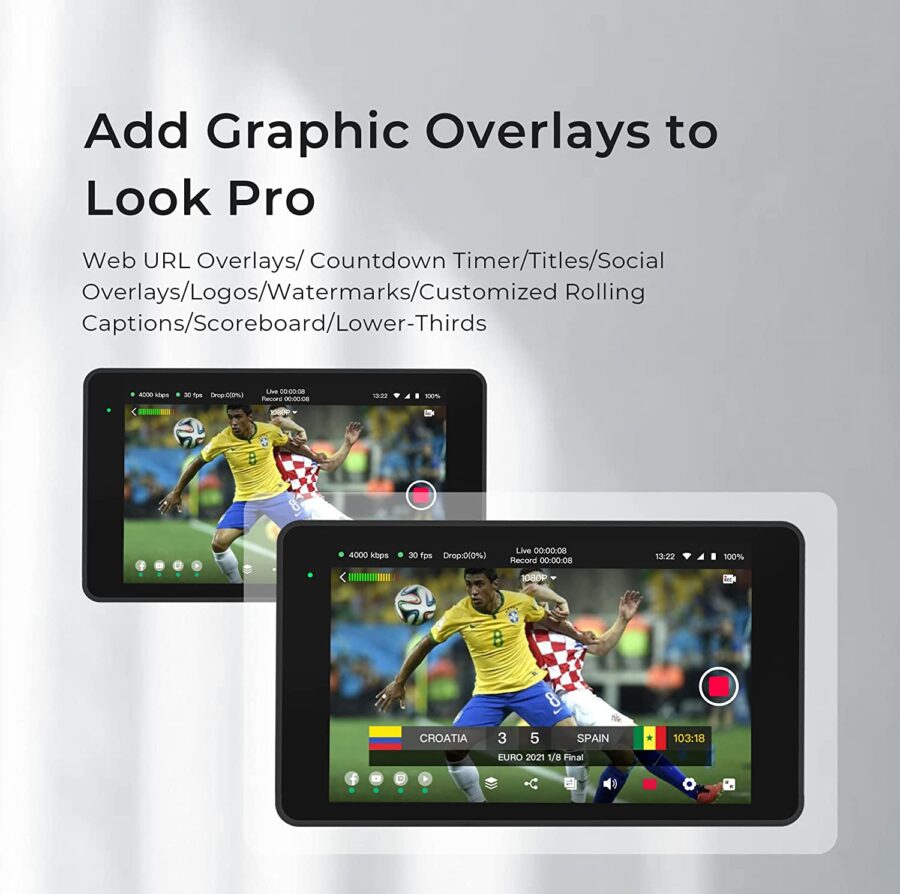 YoloBox Pro Multi Camera Portable Live Video Switcher/Streamer Encoder Recorder Audio Mixer and Monitor - Image 7