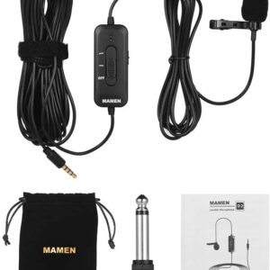 MAMEN KM-D2 Lavalier Microphone 3.5mm - View Time Ltd,