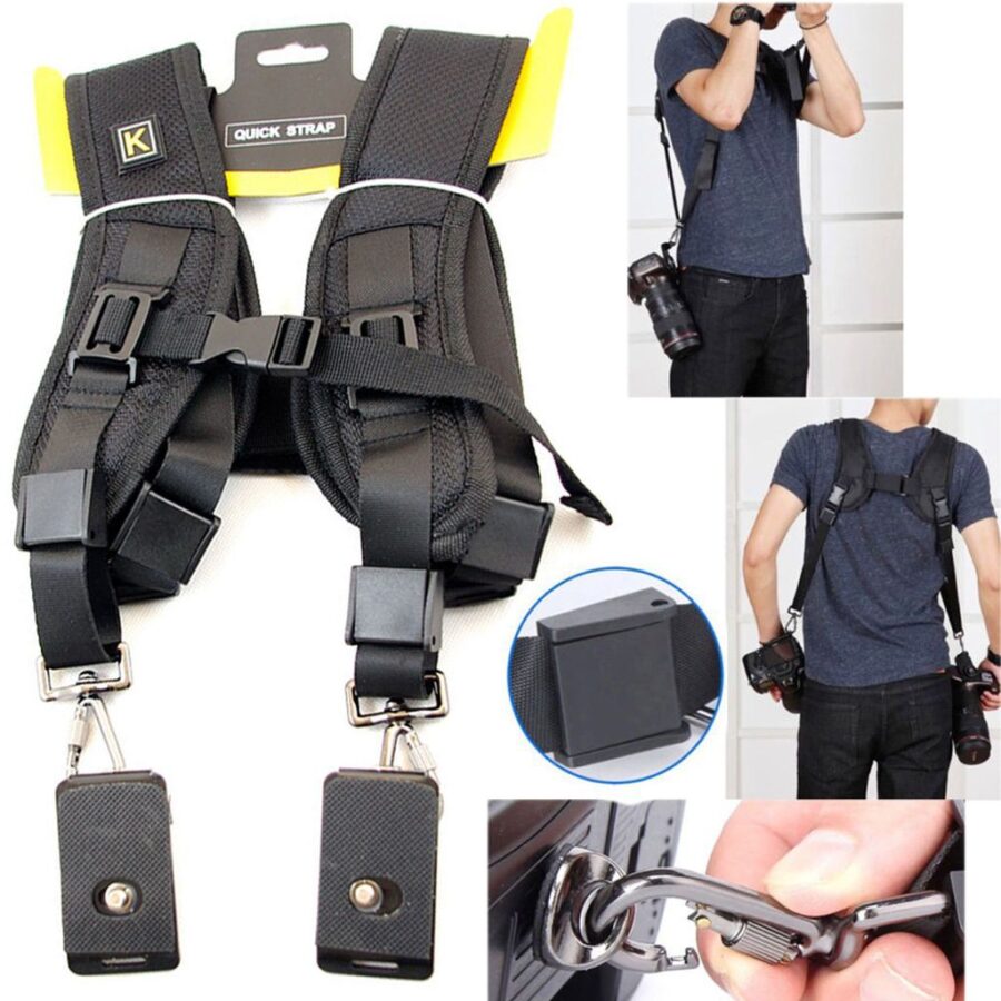 Dual Shoulder Double Camera Strap - Image 3