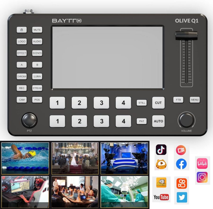 Baytto Q1 5inch Multi Camera Video Switcher Video Streamer - Image 9