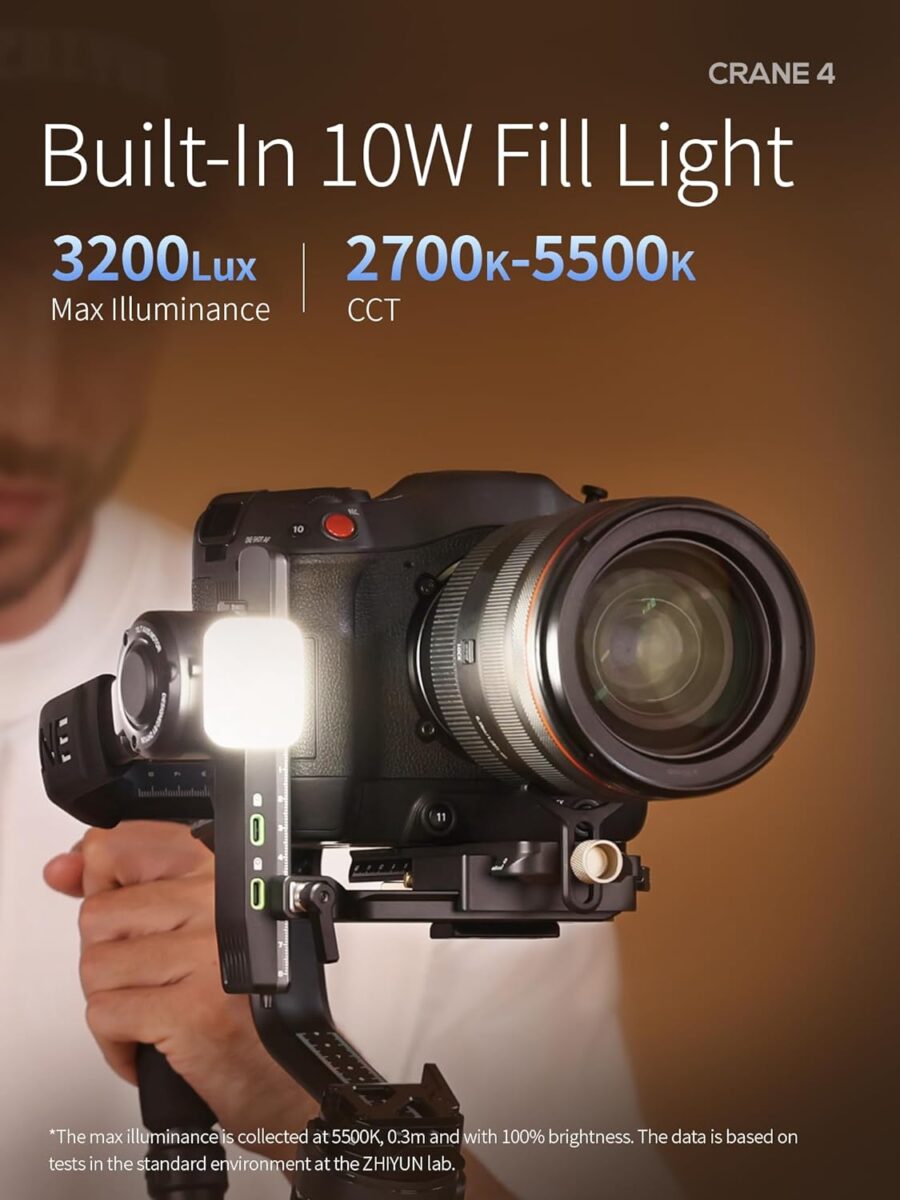 ZHIYUN Crane 4 3 Axis Gimbal Stabilizer - Image 9