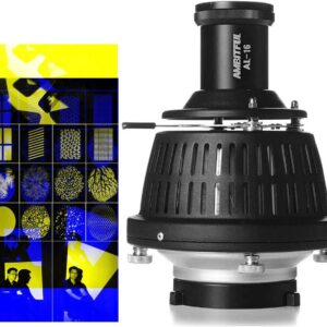 AMBITFUL AL-16 Focalize Conical Snoot Optical Condenser Art Special Effects Shaped Beam Light Cylinder with Shape and Colour Gel focusing rod