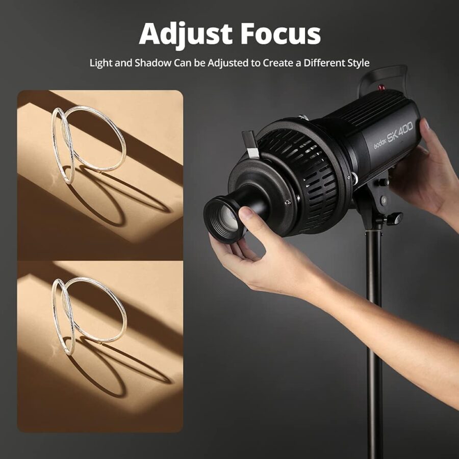 AMBITFUL AL-16 Focalize Conical Snoot Optical Condenser Art Special Effects Shaped Beam Light Cylinder with Shape and Colour Gel focusing rod - Image 8