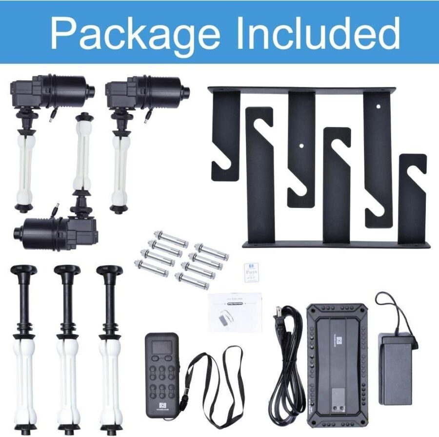 3 Roller Electric Automatic Motorized Background Backdrop Holder Mount Photography Studio - Image 2