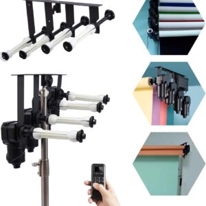 4 Roller Electric Automatic Motorized Background Backdrop Holder