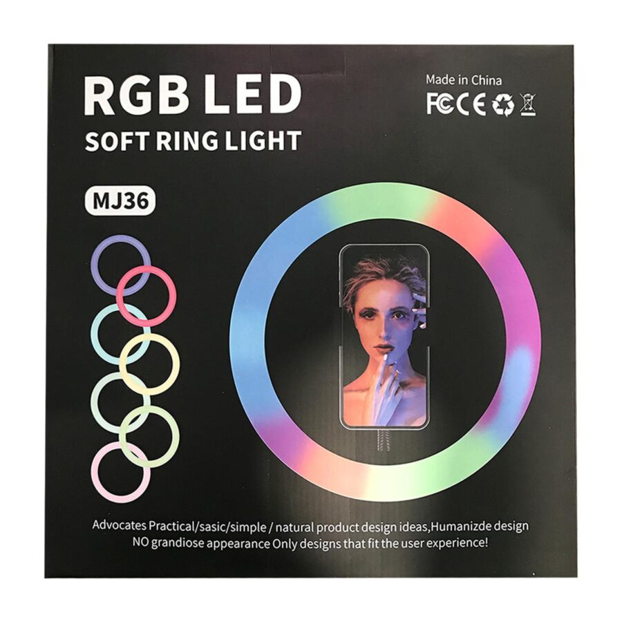 14inch MJ36 RGB LED Ring Light Photography Light Video Light