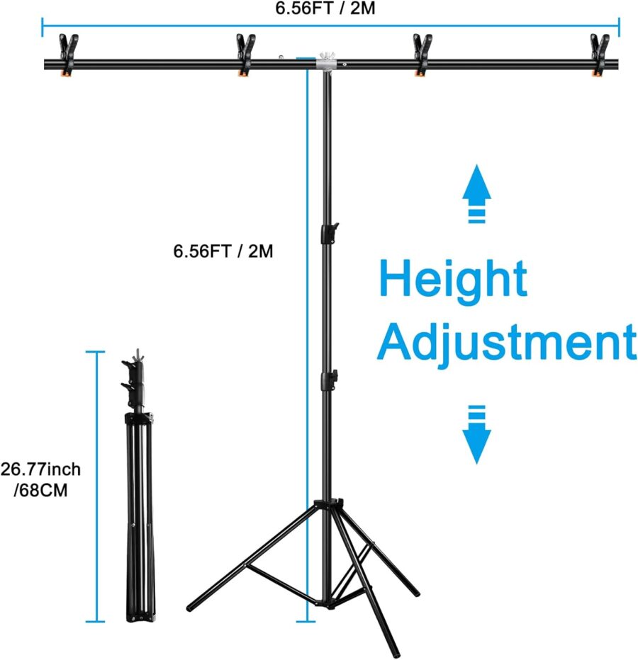 T-Shape Portable Backdrop Support Stand 2m X1.5m - Image 3
