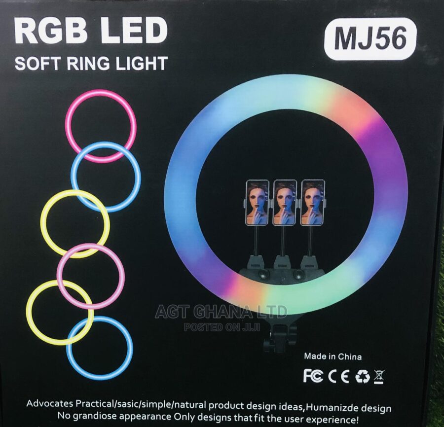 22 inch MJ56 RGB LED Ring Light Photography Light Video Light