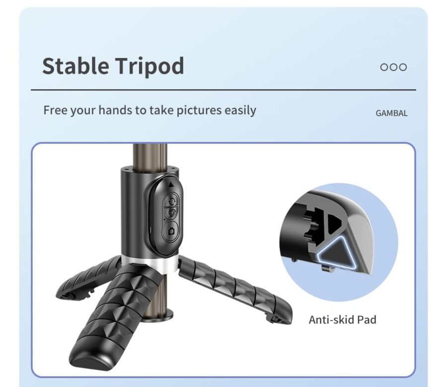 Gimbal Stabilizer Handheld Q18 360degrees Rotation Shooting Mode Selfie Stick Tripod - Image 10