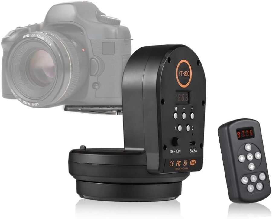 Zifon YT-800 Auto Motorized Rotating Tilt Tripod Head