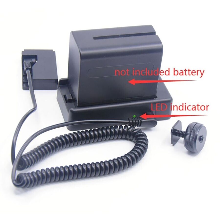 LPE12 Dummy Battery With NP-F970 Adapter Plate - Image 5