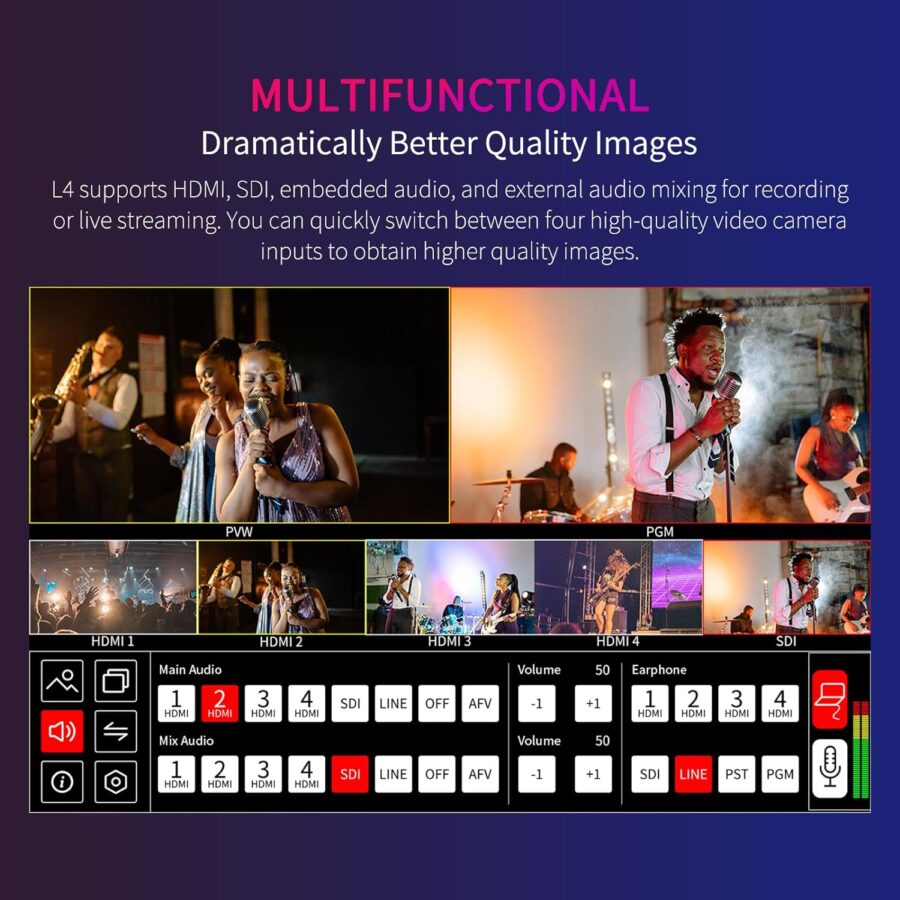FEELWORLD L4 Video Switcher - Image 6