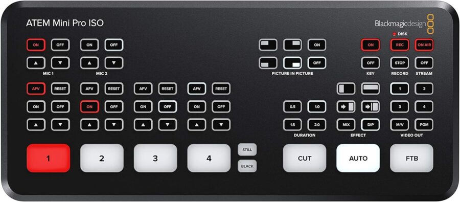 Blackmagic Design ATEM Mini Pro ISO HDMI Live Stream Switcher/Mixer - Image 4