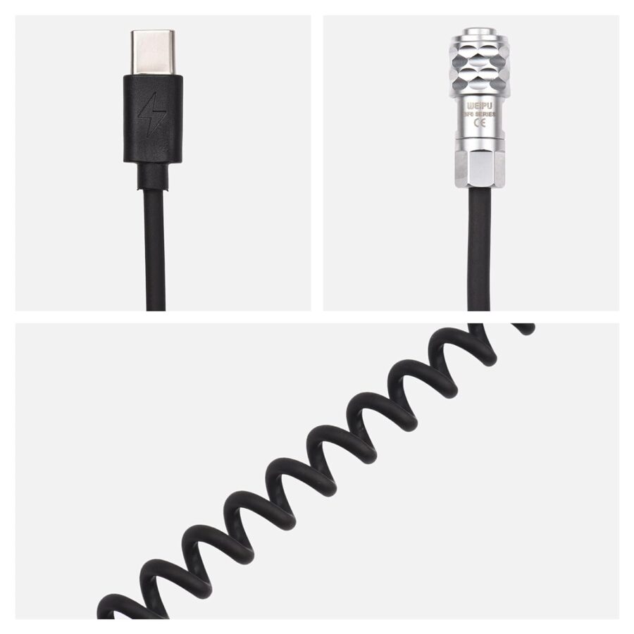 Coiled USB Type C Blackmagic Cable - Image 8