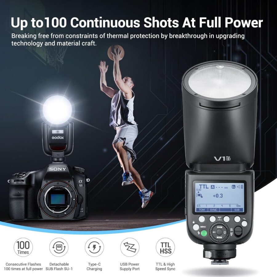 Godox V1Pro Sony Speedlight Flash Kit - Image 10
