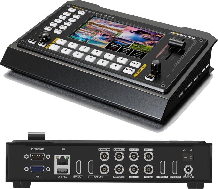 AVMATRIX Shark S6-6-CH HDMI/SDI Video Mixer/Switcher - Image 8