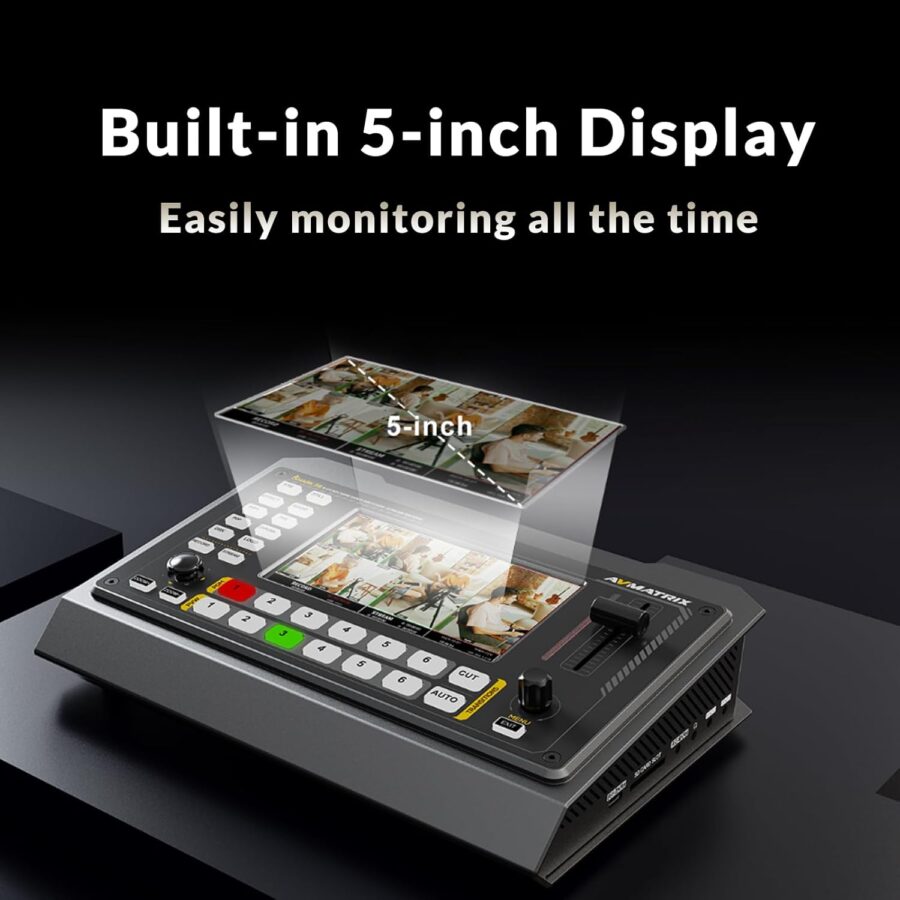 AVMATRIX Shark S6-6-CH HDMI/SDI Video Mixer/Switcher - Image 7