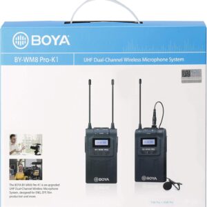 Boya BY-WM8Pro-K1 Lapel Wireless Lavalier Microphone System