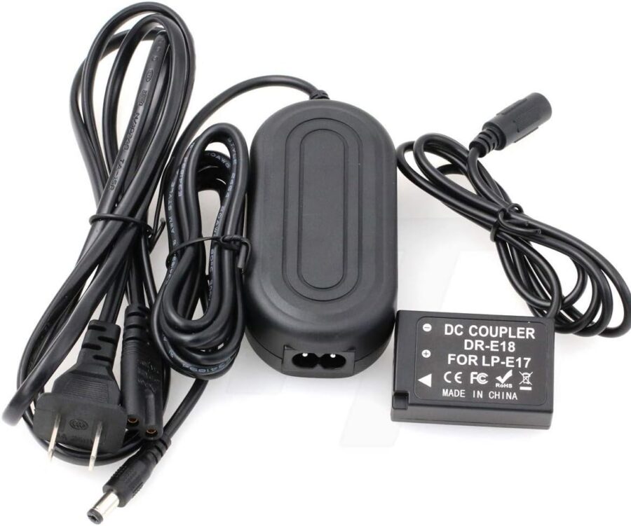 Canon LP-E17 Dummy Battery AC Power Adapter - Image 2