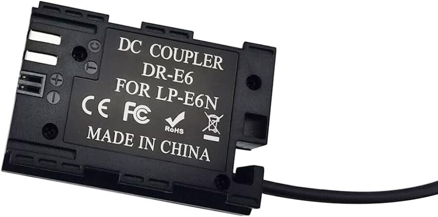 Canon ACK-E6 AC Power Supply Adapter LP-E6 Dummy Battery Kit - Image 5
