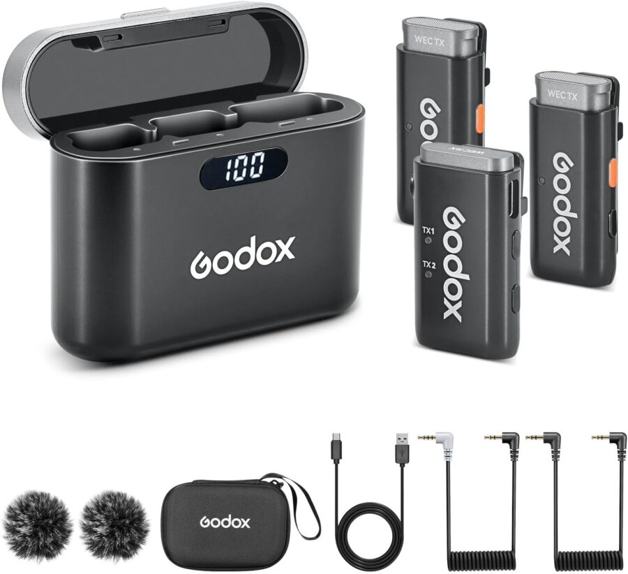 GODOX WEC Kit 2 Lapel Wireless Lavalier Microphone - Image 2