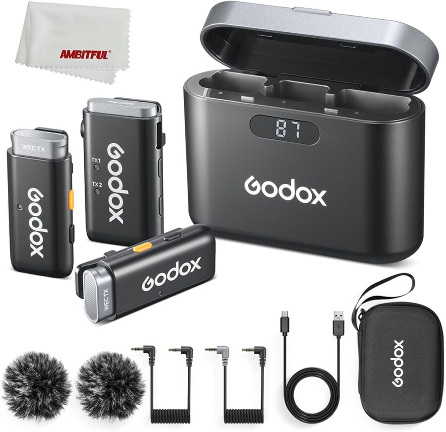 GODOX WEC Kit 2 Lapel Wireless Lavalier Microphone - Image 8