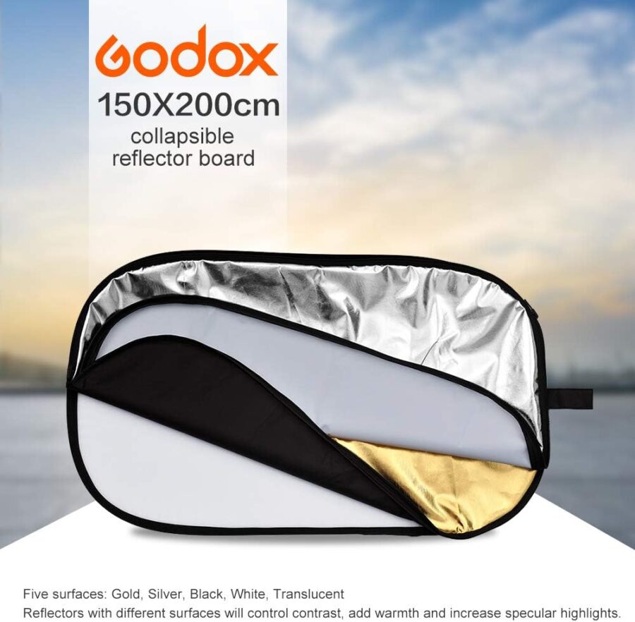 Godox 150x200cm 5-in-1 Collapsible Portable Disc Light Reflector - Image 6
